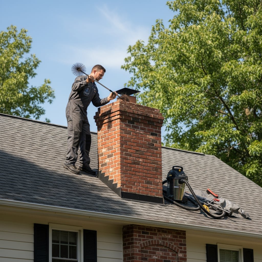 Boston Chimney Sweep Cleaning Service by Apex Flue